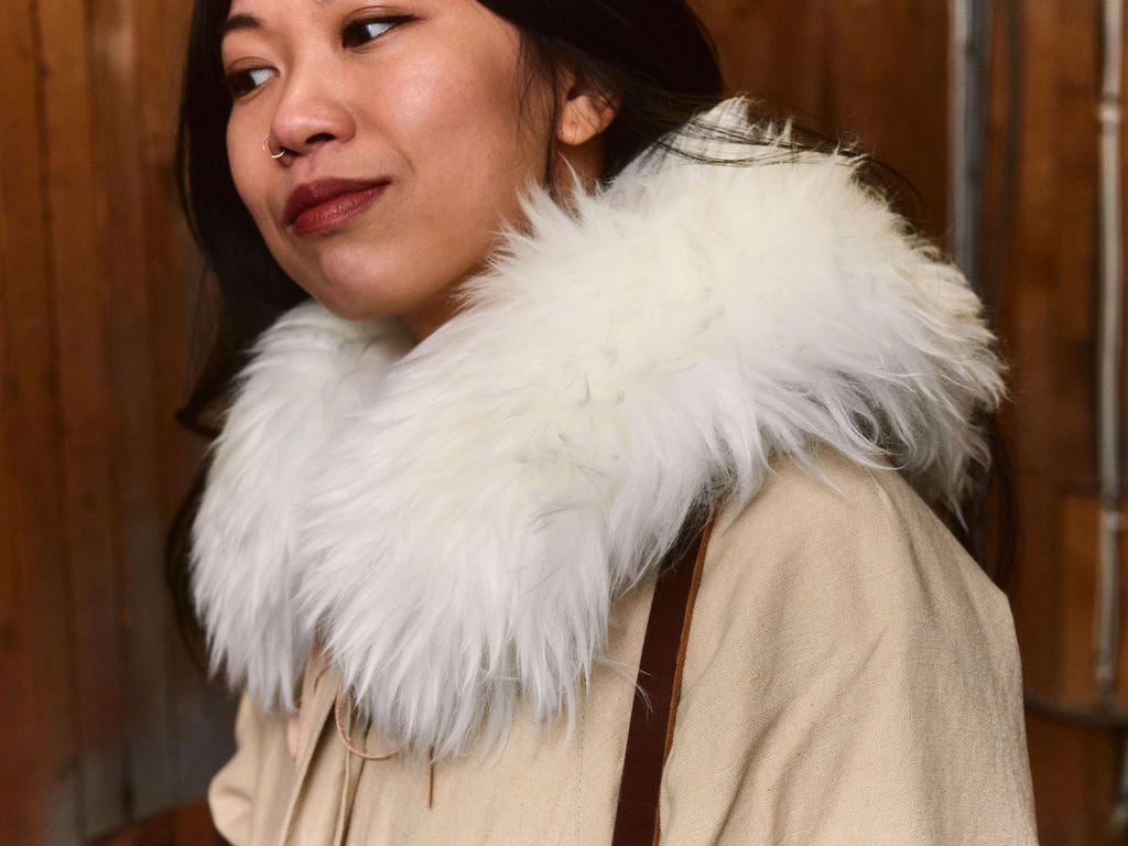 Long Haired Sheepskin Collar