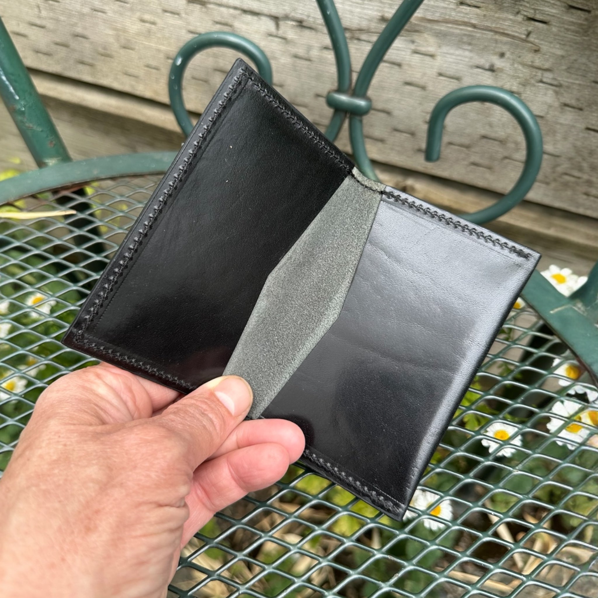 City Wallet - Black Veg Tan