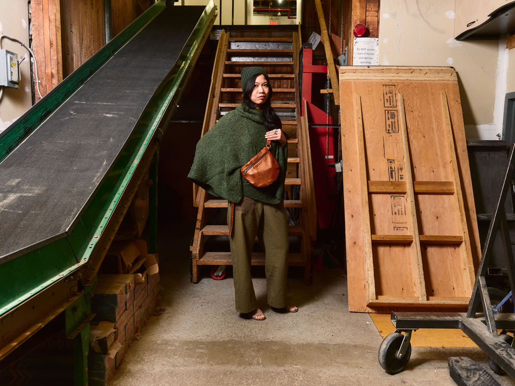 Ethically sourced baby alpaca knitwear, handmade in a fair trade-certified workshop in the Andes.